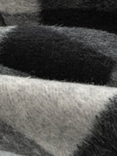 Wool  coat with Zebra Two-Tone Plaid