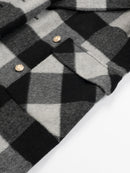 Wool  coat with Zebra Two-Tone Plaid