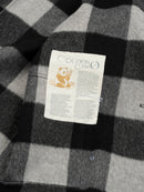 Wool  coat with Zebra Two-Tone Plaid