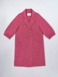 Wool  coat with Tailored Collar and Cuffed Sleeves