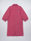 Wool  coat with Tailored Collar and Cuffed Sleeves