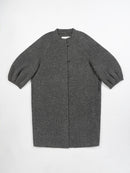 Wool coat with Frog Closure and Cuffed Sleeves