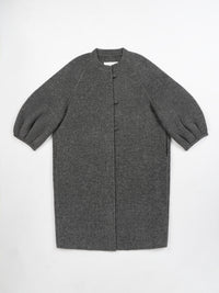 Wool coat with Frog Closure and Cuffed Sleeves