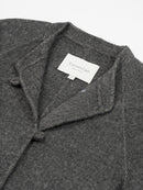 Wool coat with Frog Closure and Cuffed Sleeves