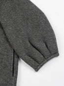 Wool coat with Frog Closure and Cuffed Sleeves