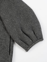 Wool coat with Frog Closure and Cuffed Sleeves