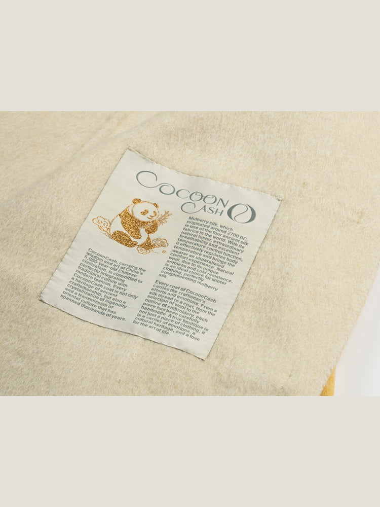 Wool coat women with Frog Buttons