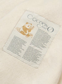 Wool coat with Minimalist Cropped Robe-Style