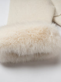 Wool coat with Minimalist Cropped Robe-Style