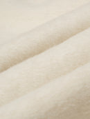 Wool coat with Minimalist Cropped Robe-Style