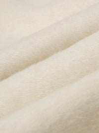 Wool coat with Minimalist Cropped Robe-Style