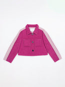 Wool  coat with Two-Tone Rose