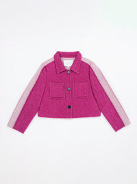 Wool  coat with Two-Tone Rose