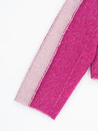 Wool  coat with Two-Tone Rose