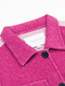 Wool  coat with Two-Tone Rose