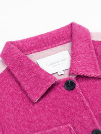 Wool  coat with Two-Tone Rose
