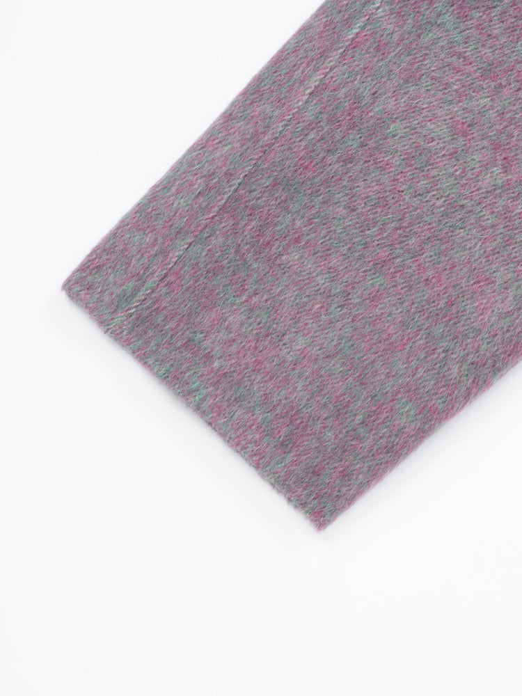 Wool  coat women with Diagonal Cut