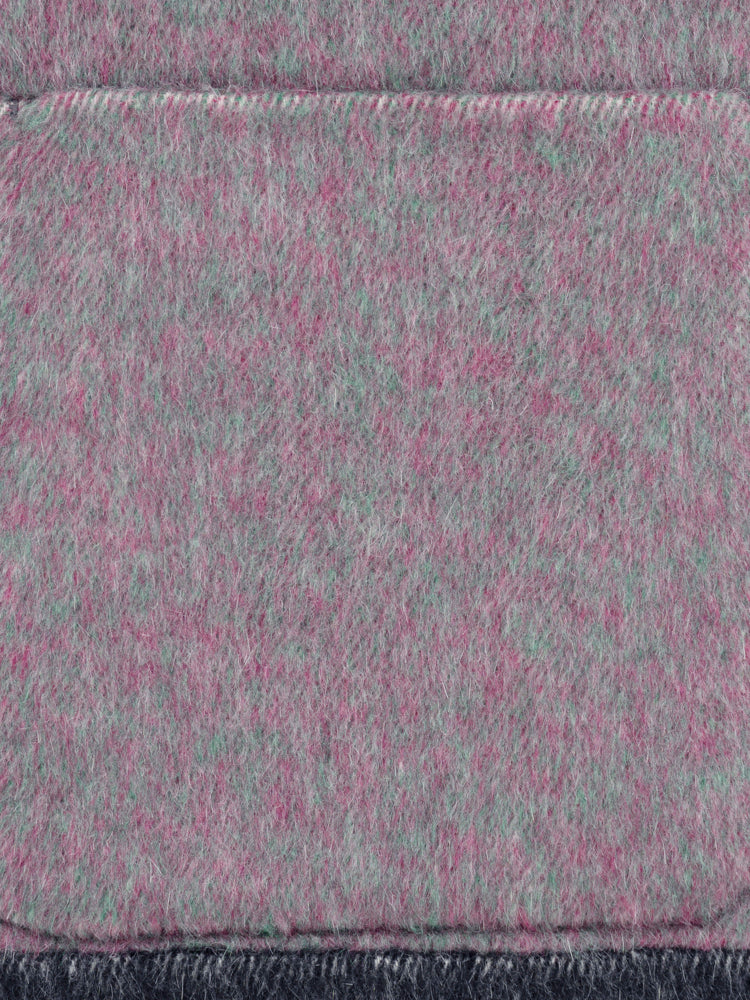 Wool  coat women with Diagonal Cut