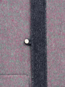 Wool  coat women with Diagonal Cut