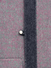 Wool  coat women with Diagonal Cut