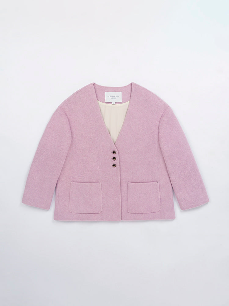 Wool  coat with Silk Lining