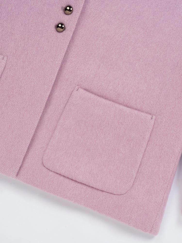 Wool  coat with Silk Lining