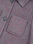 Wool  coat with Two-Tone Grey