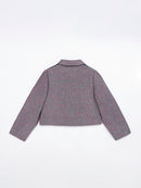 Wool  coat with Two-Tone Grey