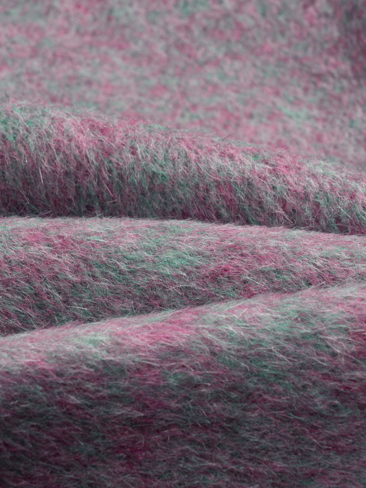 Wool  coat with Two-Tone Grey