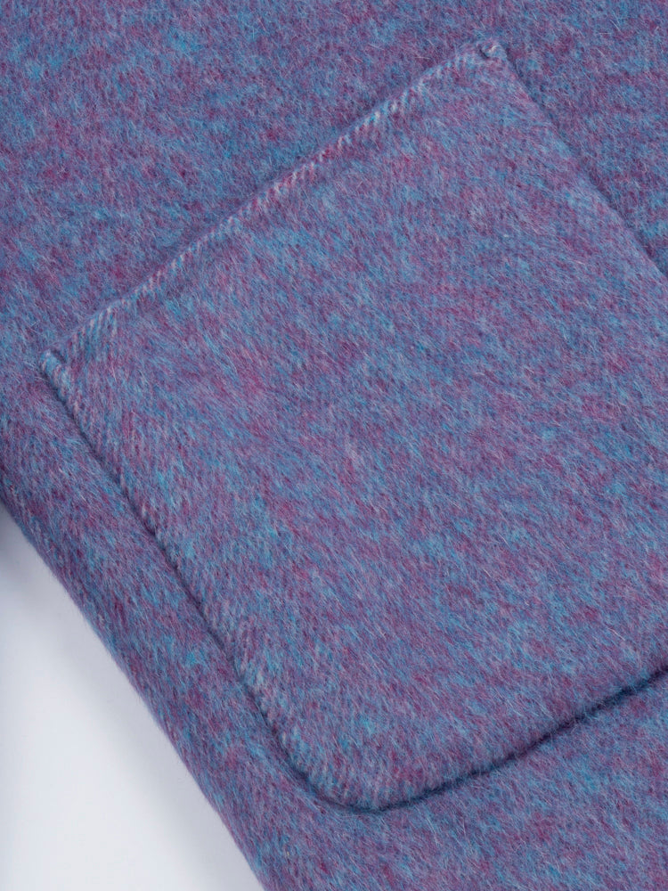 Wool  coat with Lace-Trimmed Collar