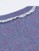 Wool  coat with Lace-Trimmed Collar