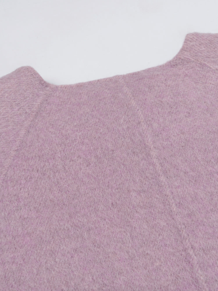 Wool  coat with Diagonal Cut