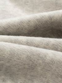 Wool coat with Minimalist Cropped Robe-Style