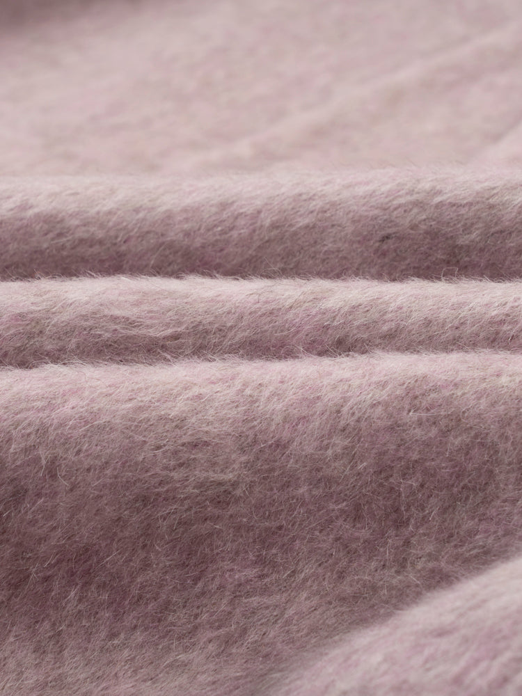 Wool coat with Frog Closure and Cuffed Sleeves