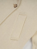 Wool coat with Tailored Collar and Cuffed Sleeves