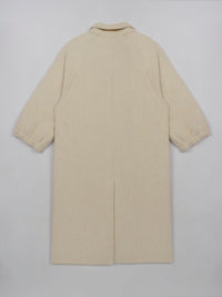 Wool coat with Tailored Collar and Cuffed Sleeves