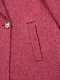 Wool coat women with Lotus buckle