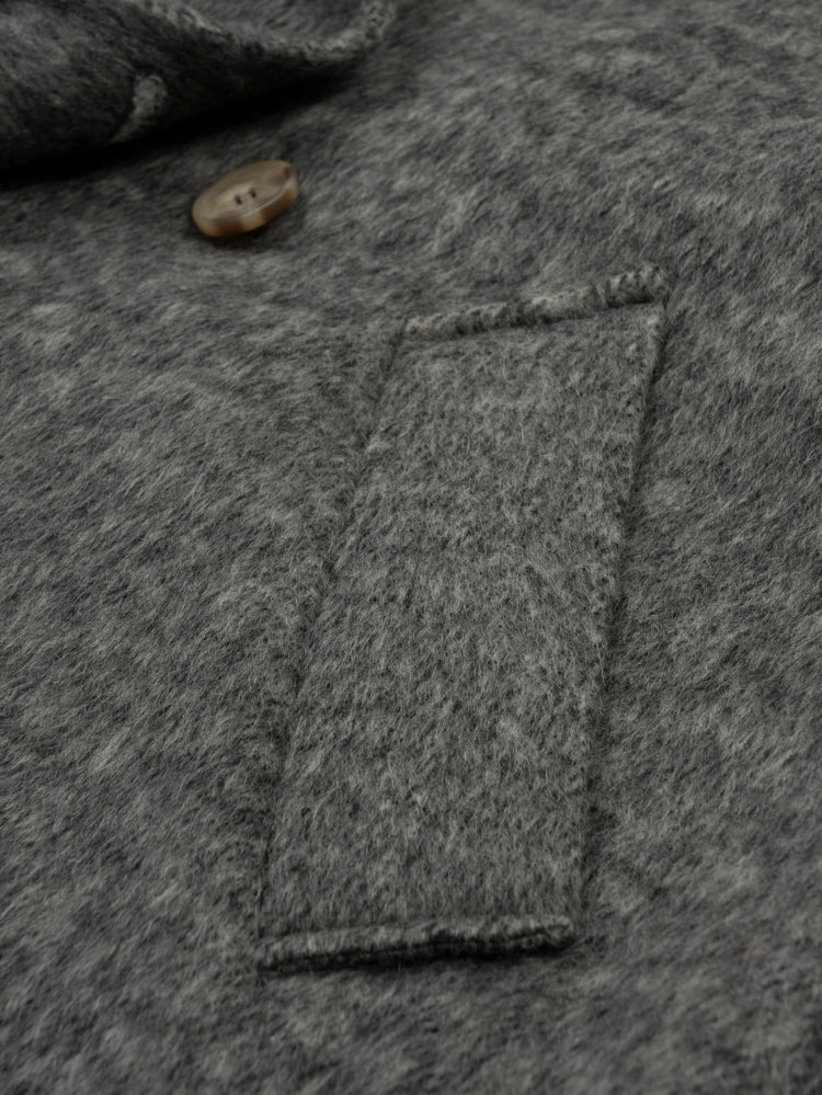 Wool  coat with Tailored Collar and Cuffed Sleeves