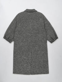 Wool  coat with Tailored Collar and Cuffed Sleeves