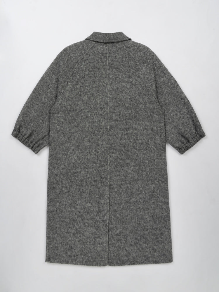 Wool  coat with Tailored Collar and Cuffed Sleeves