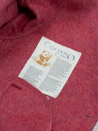 Wool coat women with Lotus buckle