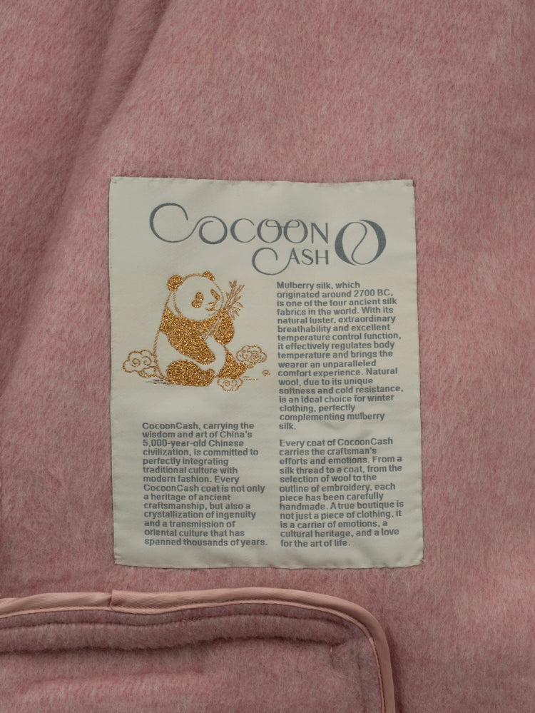 Wool coat with Wave Cuffs & Horn Buttons