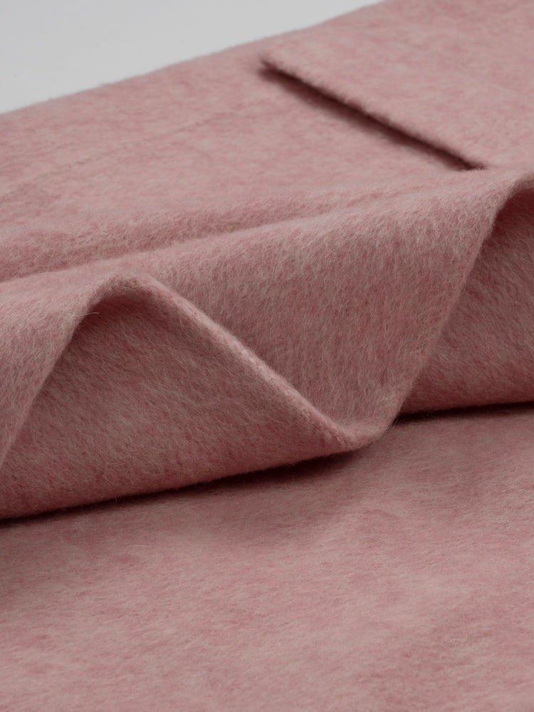 Wool coat with Wave Cuffs & Horn Buttons