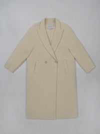 Wool coat with Lotus Bloom Clasp