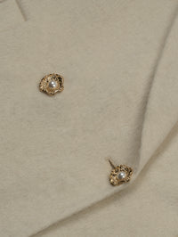 Wool coat with Lotus Bloom Clasp