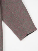 Wool  coat with Grey Gradient Tailored Collar