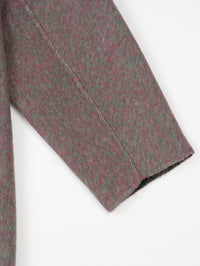 Wool  coat with Grey Gradient Tailored Collar