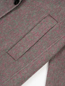 Wool  coat with Grey Gradient Tailored Collar