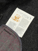 Wool  coat with Grey Gradient Tailored Collar