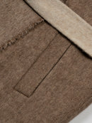 Wool  coat with Fringe Accents